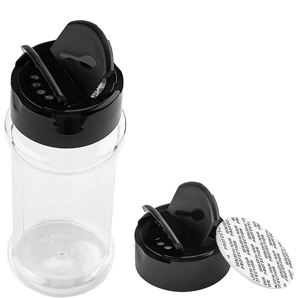 100ML Clear Plastic Spice Bottles Jars Containers