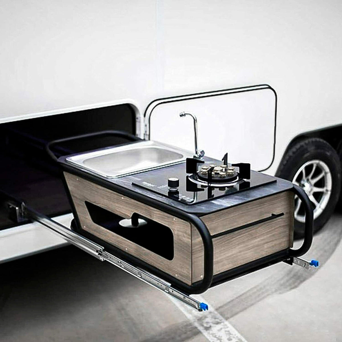 1400mm Heavy Duty Locking Drawer Slides 125KG Trailer Runners 2x