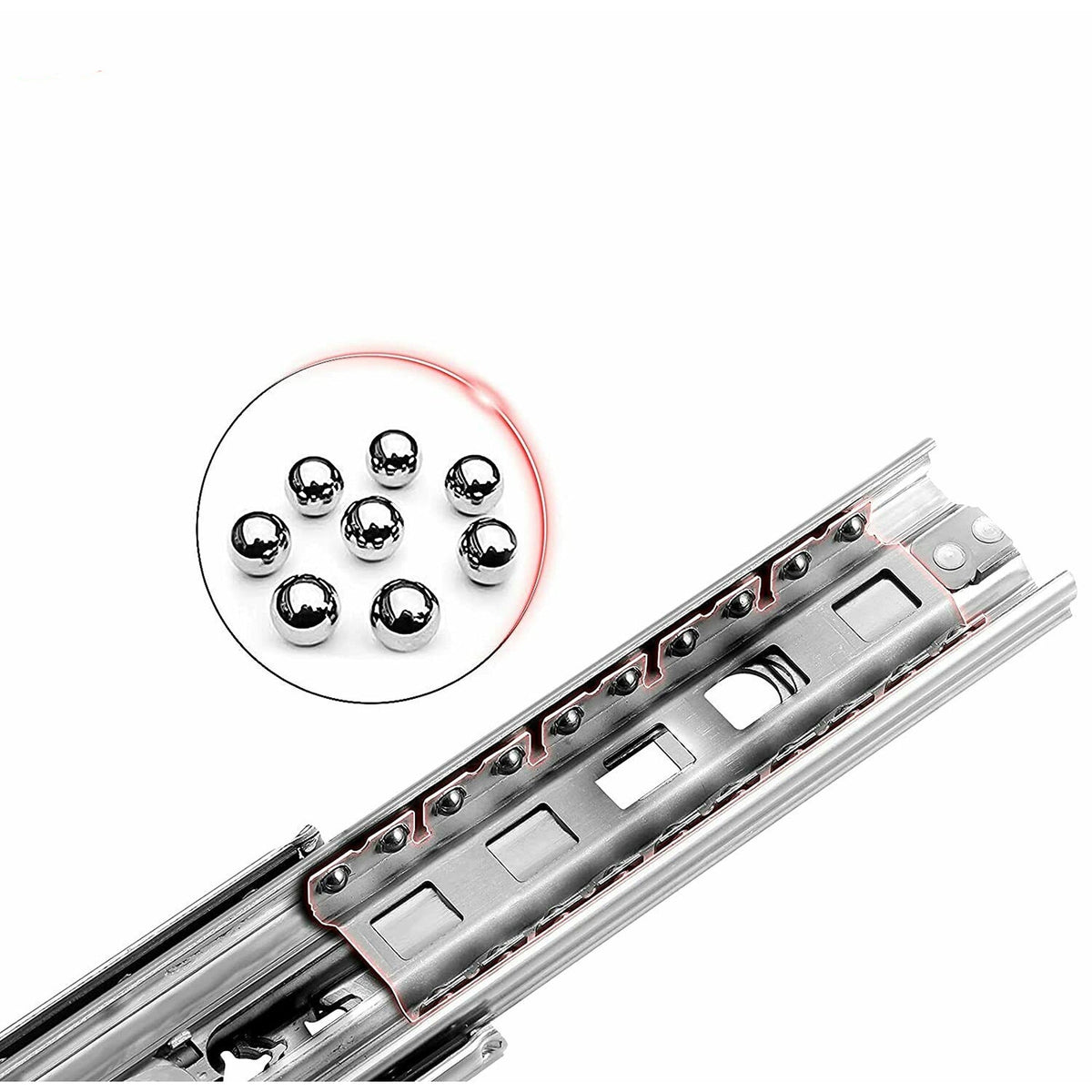 1400mm Heavy Duty Locking Drawer Slides 125KG Trailer Runners 2x