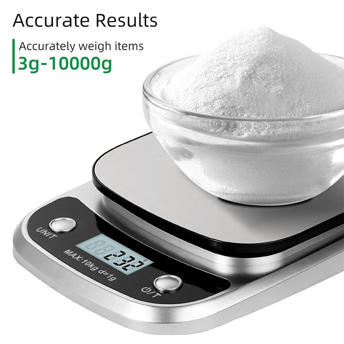 10kg Digital Kitchen Scale with LCD Display for Cooking