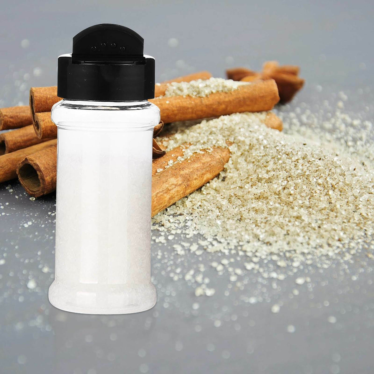 100ML Clear Plastic Spice Bottles Jars Containers
