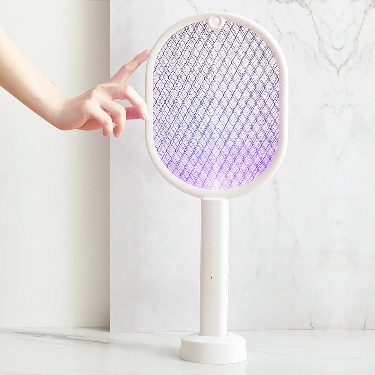 2 in 1 Electric Mosquito Swatter USB Rechargeable Bug Zapper