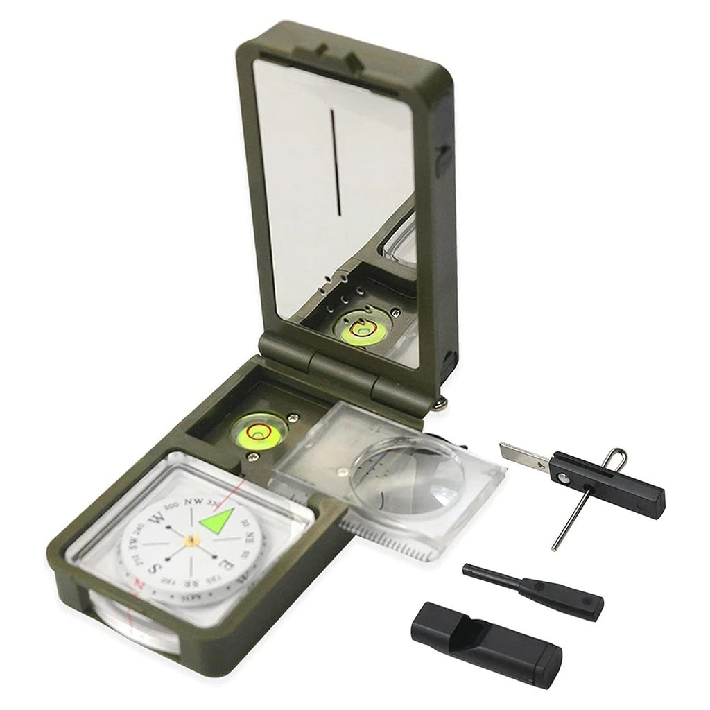 10 in 1 Outdoor Compass for Hiking Camping and Navigation