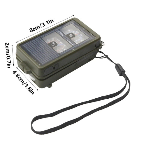 10 in 1 Outdoor Compass for Hiking Camping and Navigation