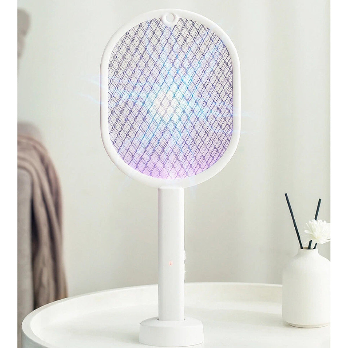 2 in 1 Electric Mosquito Swatter USB Rechargeable Bug Zapper