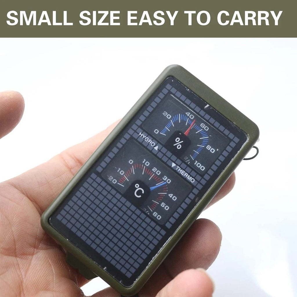 10 in 1 Outdoor Compass for Hiking Camping and Navigation