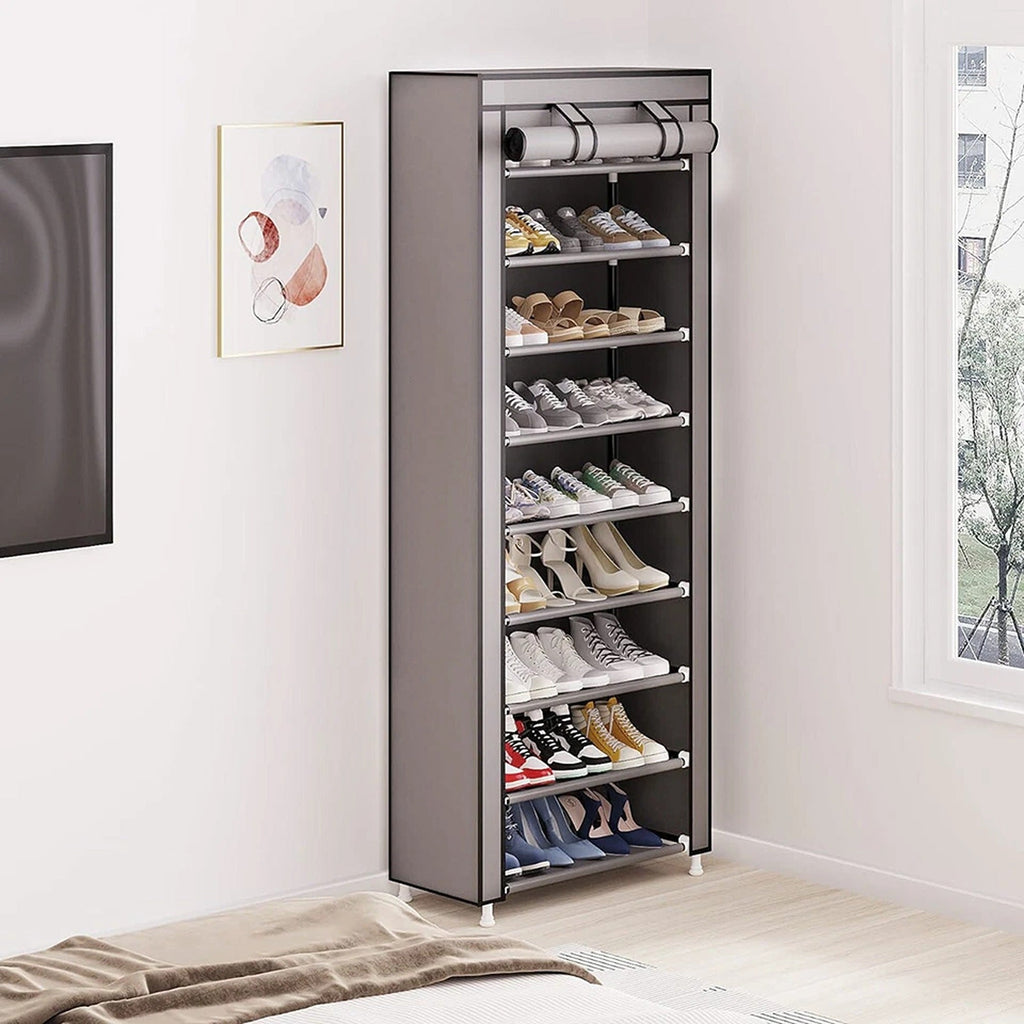 10 Tier Shoe Organizer Cabinet for Entryway and Bedroom