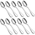 10 Piece Stainless Steel Long Handle Tea and Coffee Spoons