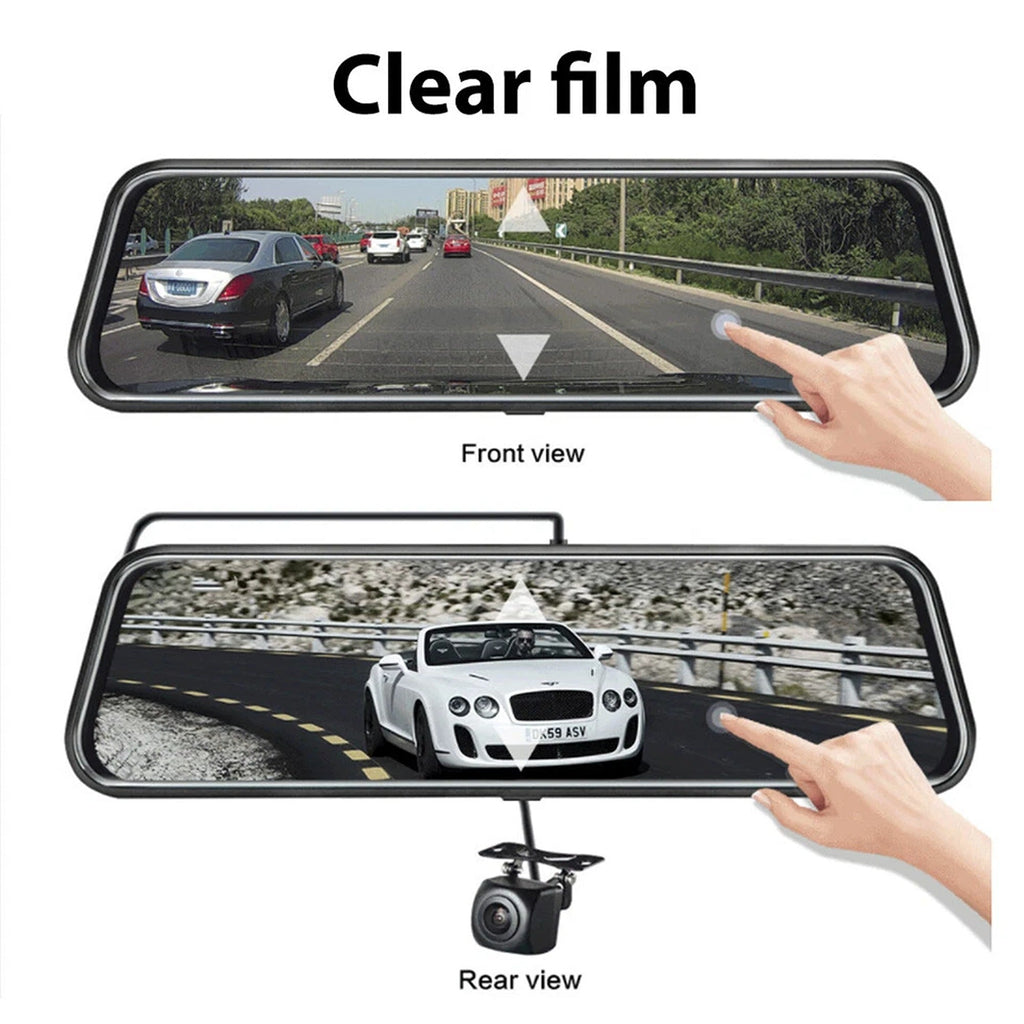 1080P Rear View Mirror Dash Cam with Reversing Camera