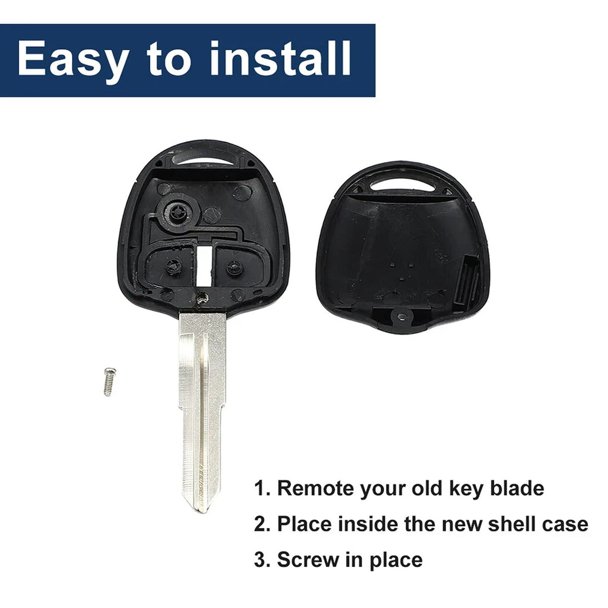 2 Button Replacement Key Shell for Mitsubishi Remote