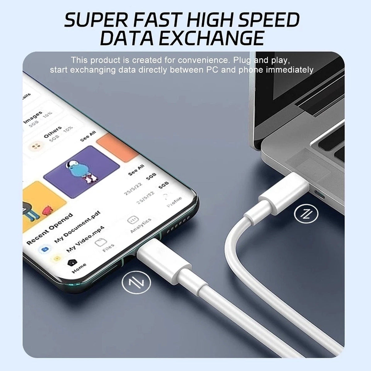 100W USB C To USB C Fast Charging Data Cable For Apple Samsung Google Oppo