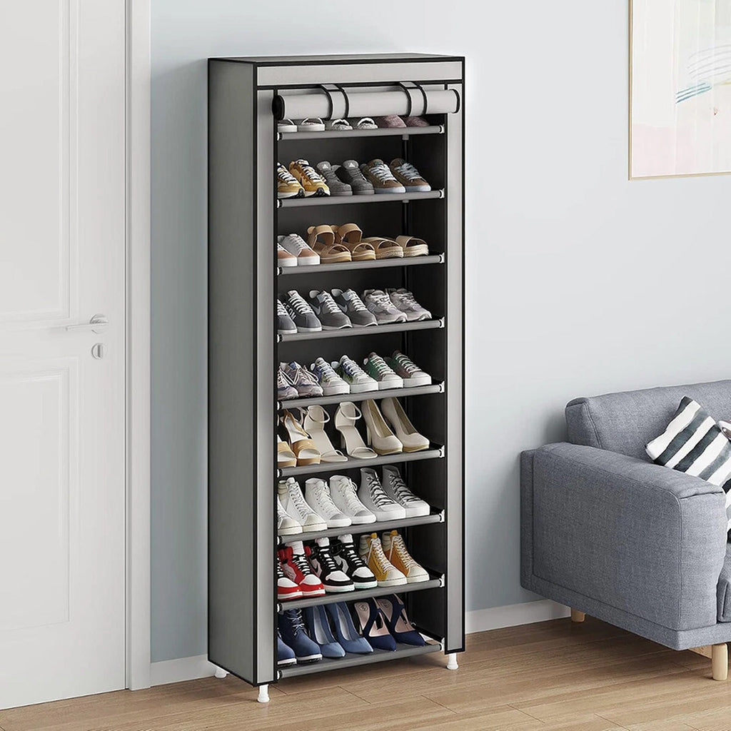 10 Tier Shoe Organizer Cabinet for Entryway and Bedroom