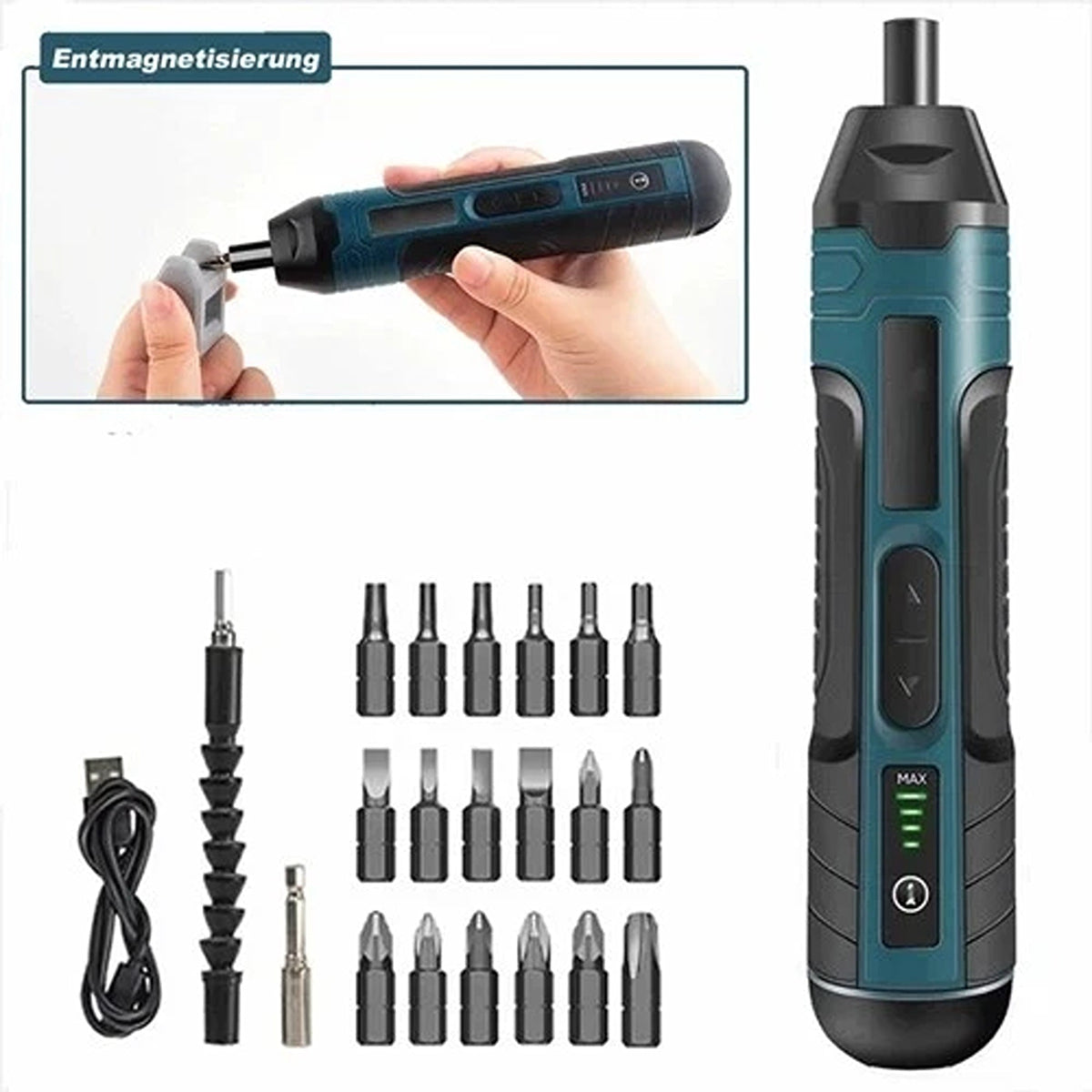 1300mAh Cordless Electric Screwdriver Set Adjustable Torque And Speed