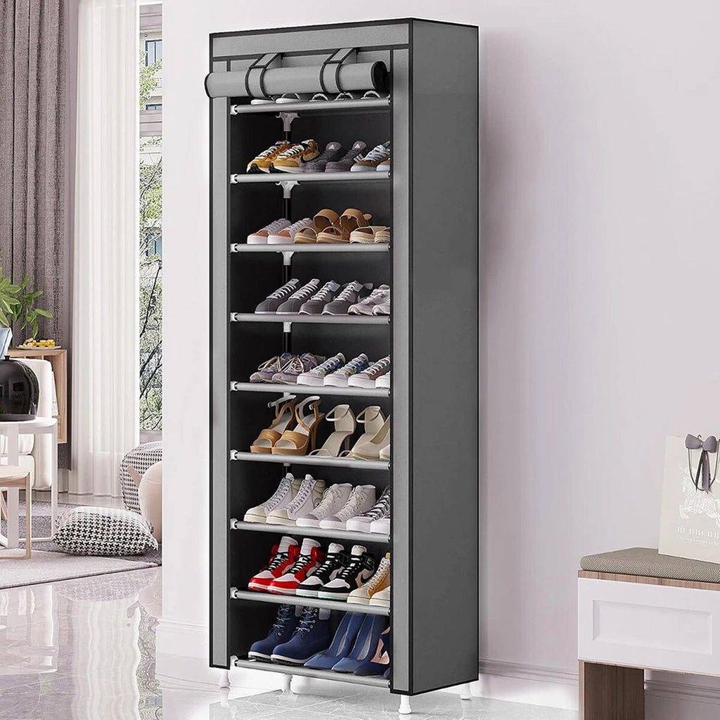 10 Tier Shoe Organizer Cabinet for Entryway and Bedroom