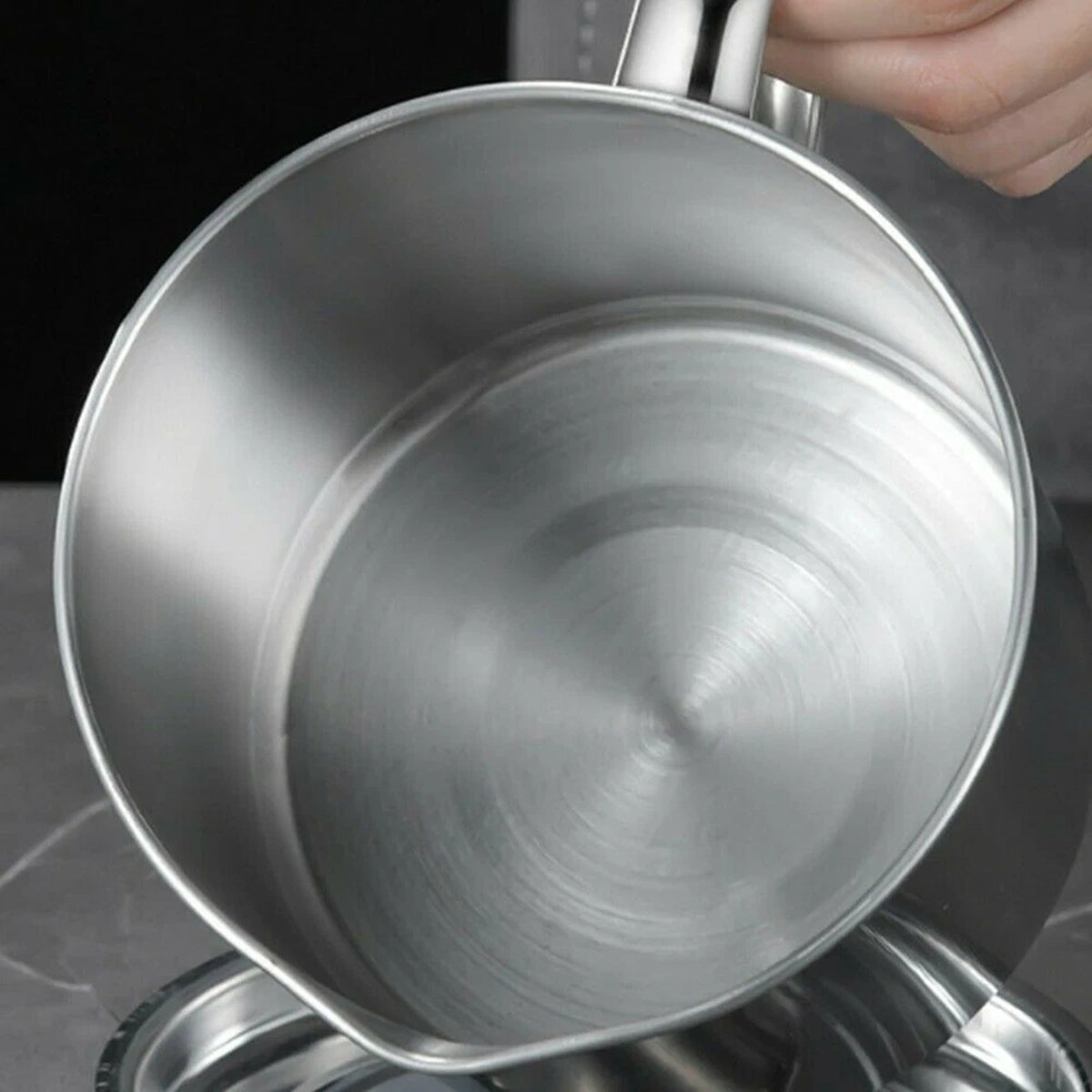 1.8L Stainless Steel Oil Filter Pot with Strainer