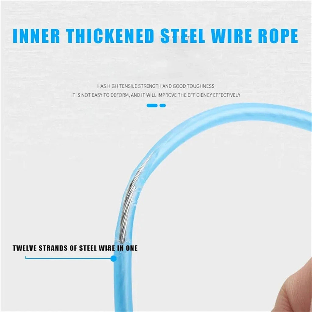 15m Conduit Snake Cable Rodder Fish Tape Wire Pulling Tool