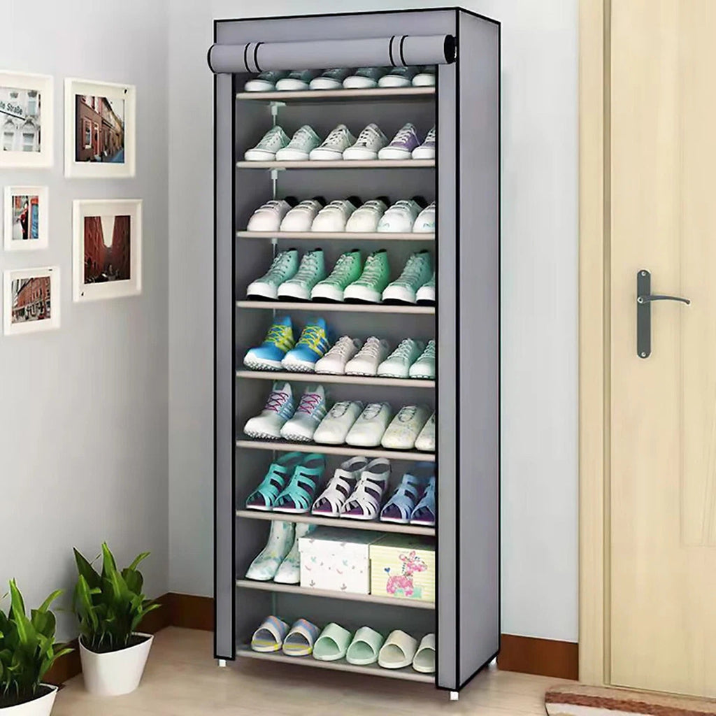 10 Tier Shoe Organizer Cabinet for Entryway and Bedroom